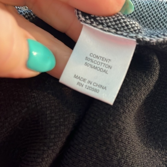 Peace of Cloth Sweater Abstract Design Black & White Size XS - Picture 8 of 9